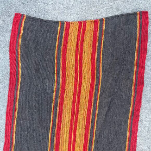 Vintage Poncho Cape Striped Finnish Textile Rug Bohemian decor - Picture 13 of 13